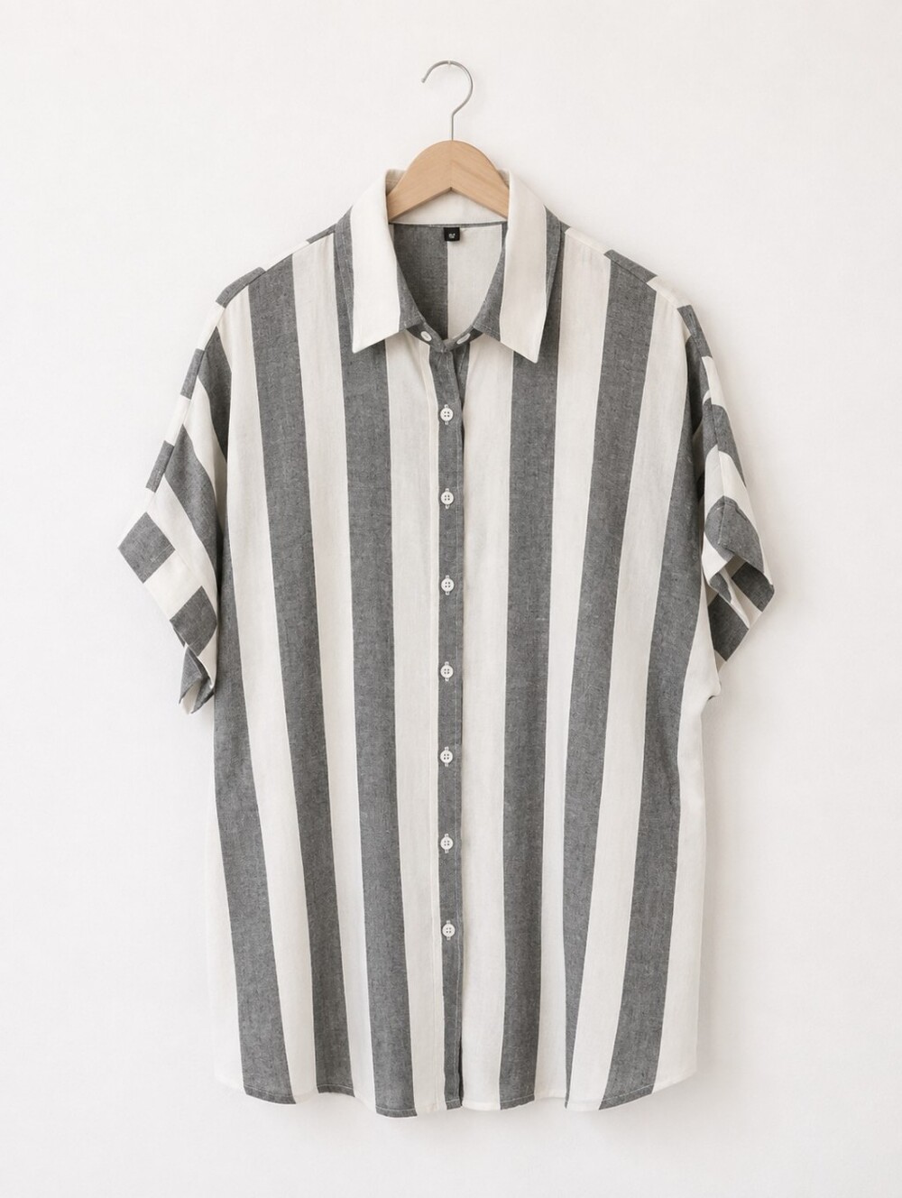 •Short-Sleeve Button-Down Shirt Dress
